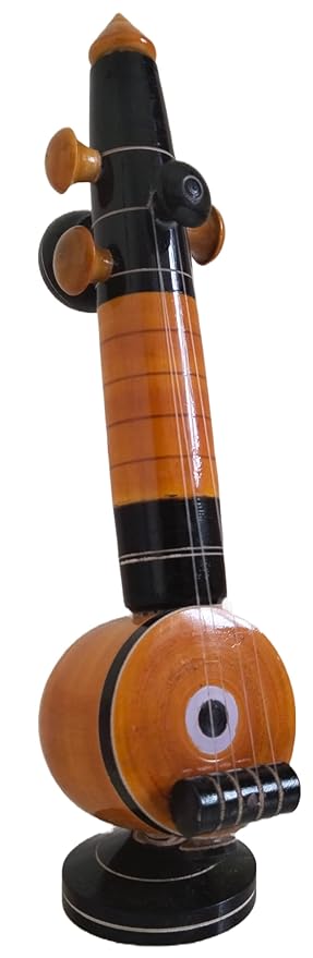 Wooden Veena Showpiece