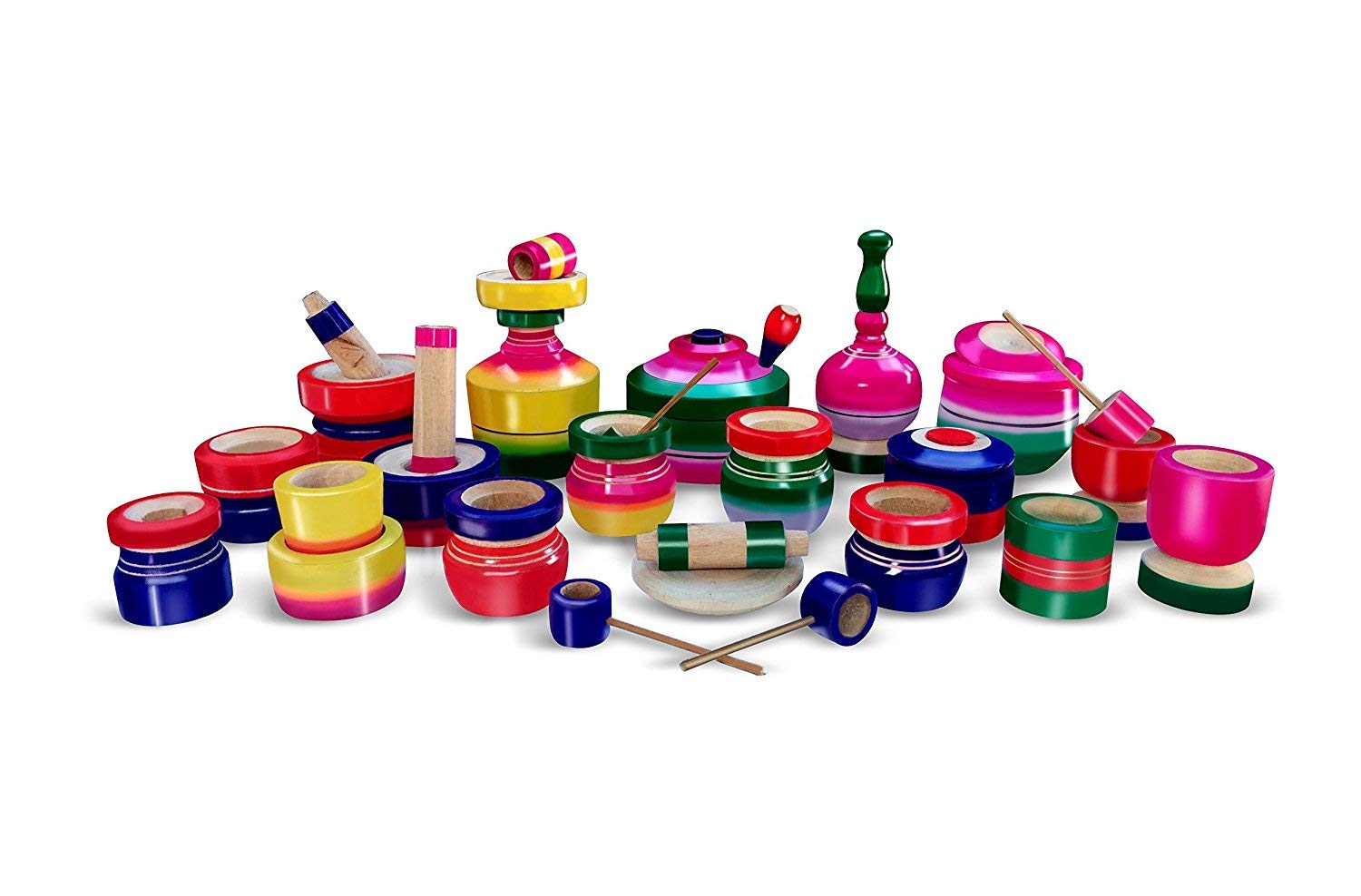 thenkumari wood eco friendly wooden kids toy kitchen set large (Multi color) / choppu jaman big sizes