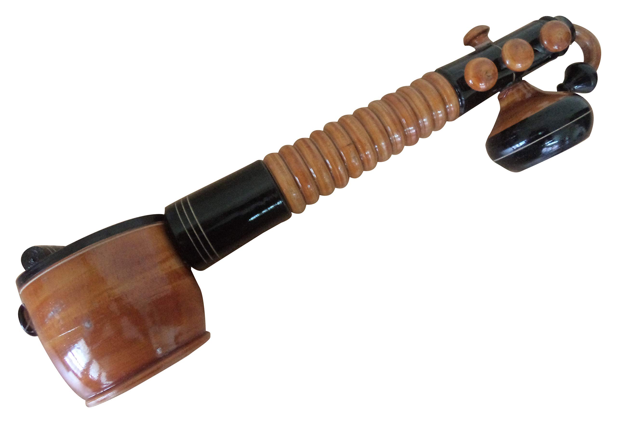 Thenkumari® Eco Friendly Wooden Veena Home Decor Showpiece Big Size Flat Style